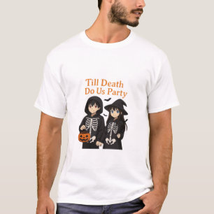 Till Death Do Us Party – Anime Halloween Couple Cl T-Shirt