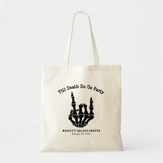Till death do us Party Bachelorette Party  Tote Bag (Front)
