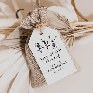 Till Death Do Us Party Bachelorette Weekend Gift Tags