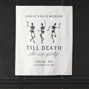 Till Death Do Us Party Bachelorette Weekend Tapestry