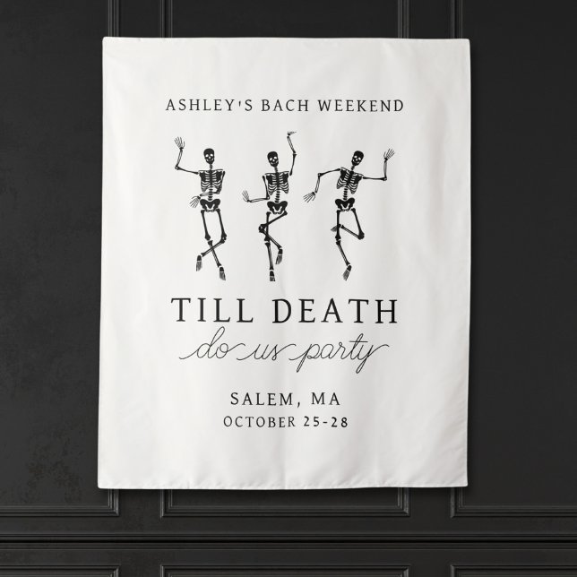 Till Death Do Us Party Bachelorette Weekend Tapestry (Creator Uploaded)