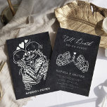 Till Death Do Us Party Black Tarot Goth Wedding Invitation<br><div class="desc">Till Death Do Us Party Black Tarot Goth Wedding Invitation</div>