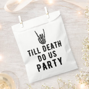 Till Death Do Us Party Bridal Shower Favour Bags