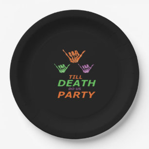 Till Death Do Us Party Classic Paper Plate
