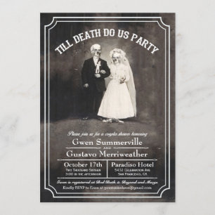 Till Death Do Us Party Couples Shower Invitations