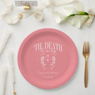 Till Death Do Us Party Custom Wedding Paper Plates