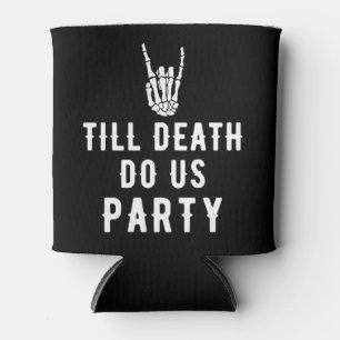 Till Death Do Us Party Favours Black Skeleton Part Can Cooler