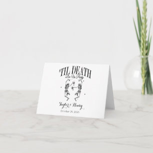 Till Death Do Us Party Folded Wedding Invitations
