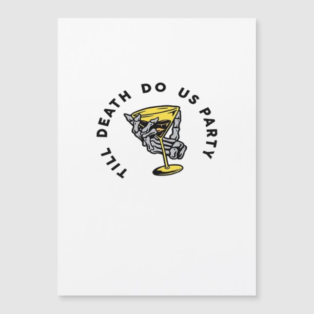 Till Death Do Us Party Funny Retro Classic (Front)
