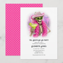 Till Death Do Us Party Funny Skeleton Bachelorette