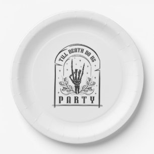 Till Death Do Us Party Gifts Retro Bachelorette Ha Paper Plate