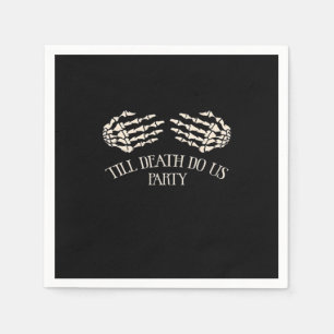 Till Death Do Us Party Halloween Party Napkin