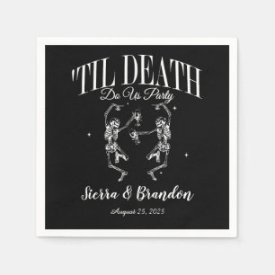 Till Death Do Us Party Personalised Wedding Napkin
