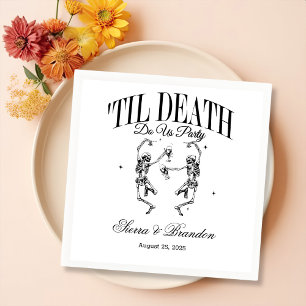 Till Death Do Us Party Personalised Wedding Napkin