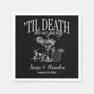 Till Death Do Us Party Personalised Wedding Napkin