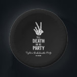 Till Death Do Us Party Skeleton Bachelorette Party Paper Plate<br><div class="desc">These are black Till Death Do Us Party Gothic Spooky Skeleton Bachelorette Party Paper Bowls!</div>