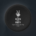 Till Death Do Us Party Skeleton Bachelorette Party Paper Plate<br><div class="desc">These are black Till Death Do Us Party Gothic Spooky Skeleton Bachelorette Party Paper Bowls!</div>