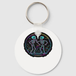 Till Death Do Us Party Skeleton Dance Party Classi Key Ring