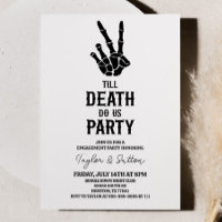 Till Death Do Us Party Skeleton Engagement Party