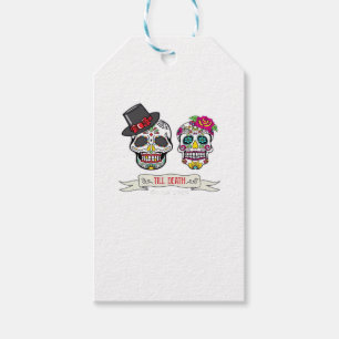 Till Death Do Us Skull Wedding Bride And Groom Pri Gift Tags
