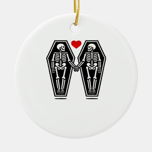 Till Death Do Us Together – Knows No Classic Ceramic Tree Decoration (Front)