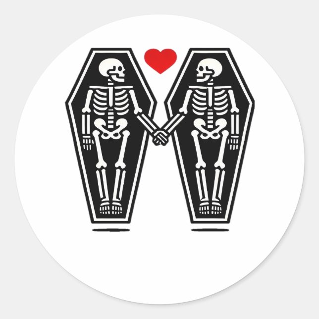 Till Death Do Us Together – Knows No Classic Classic Round Sticker (Front)