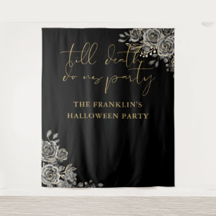 Till Death Halloween Party Photo Backdrop Tapestry