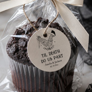 Till Death Halloween Wedding Favour Tags