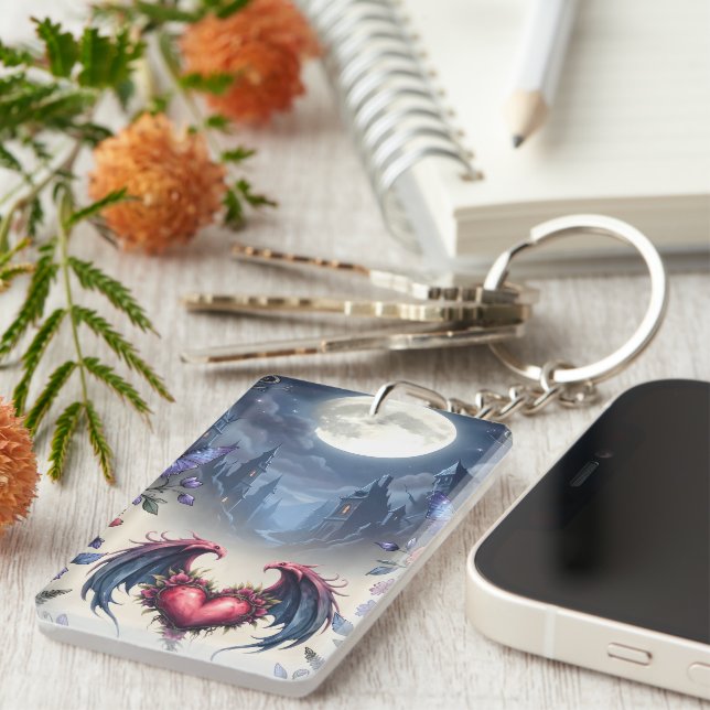 Till Death & Moonlight Bind Us.  Key Ring (Front Right)