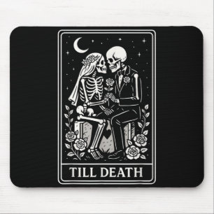 Till Death Skeleton Couple Tarot Gothic Wedding Mouse Mat