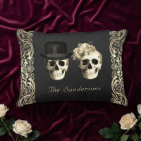 Till Death Skull Couple Gothic Halloween