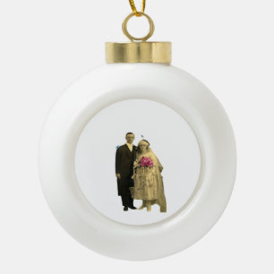 Till Death Us Do Part Classic Meme Ceramic Ball Christmas Ornament