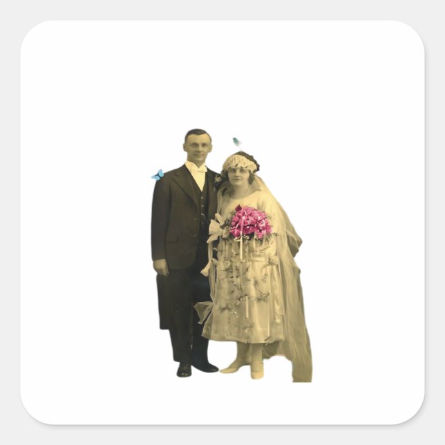 Till Death Us Do Part Classic Meme Square Sticker (Front)