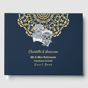Till Death Us Do Part Sugar Skulls Wedding Guest Book