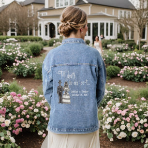Till death wedding denim jacket