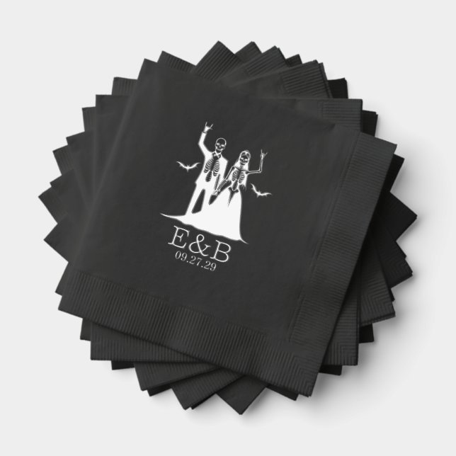 Till Death Wedding Foil Napkins (Insitu (Stacked))