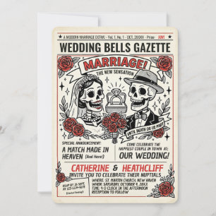 Till Death Wedding Gazette Wedding Invitation