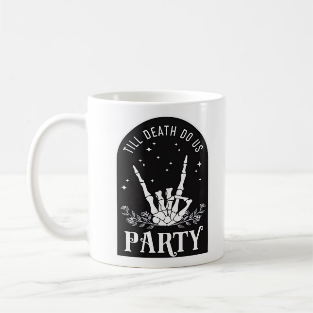 Till Do Death Us Party Bachelorette Halloween Bach Coffee Mug (Left)