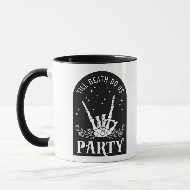 Till Do Death Us Party Bachelorette Halloween Bach Mug (Left)