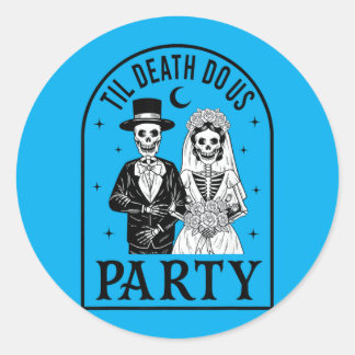 Till Government Agencyth Do Party Mr Mrs Est 2026 Classic Round Sticker