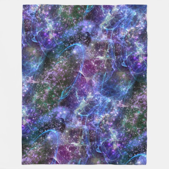 till the end of time, galactic space scape : fleece blanket (Front)