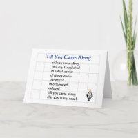 Till You Came Along - a funny birthday poem