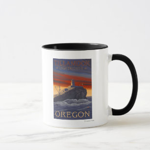 Tillamook Lighthouse Vintage Travel Poster Mug
