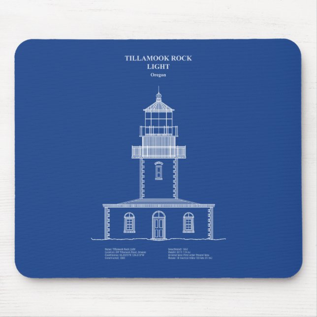 Tillamook Rock Lighthouse - Oregon – AD Mouse Mat (Front)