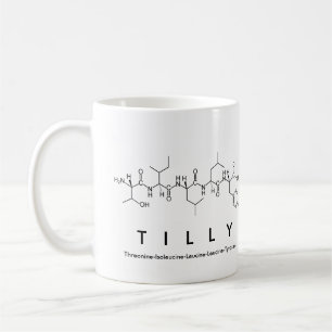 Tilly peptide name mug