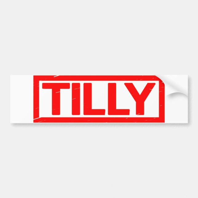 Tilly Stamp Bumper Sticker (Front)