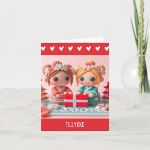 Tillykke, Danish Happy Birthday  Card