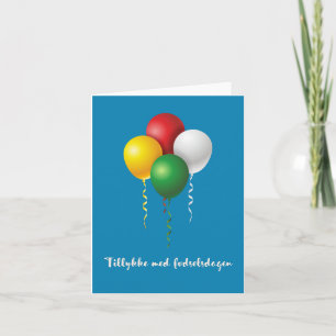 Tillykke med fødselsdagen, Danish happy birthday  Card