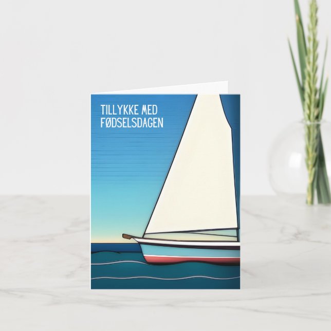 Tillykke med fødselsdagen, Danish happy birthday Card (Front)