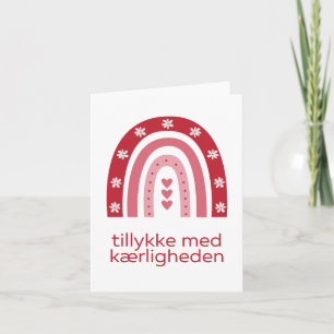 Tillykke med kærligheden, Danish wedding  Card